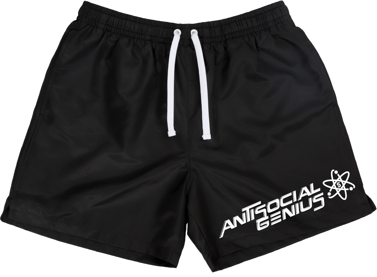 Antisocial Genius Nylon Shorts