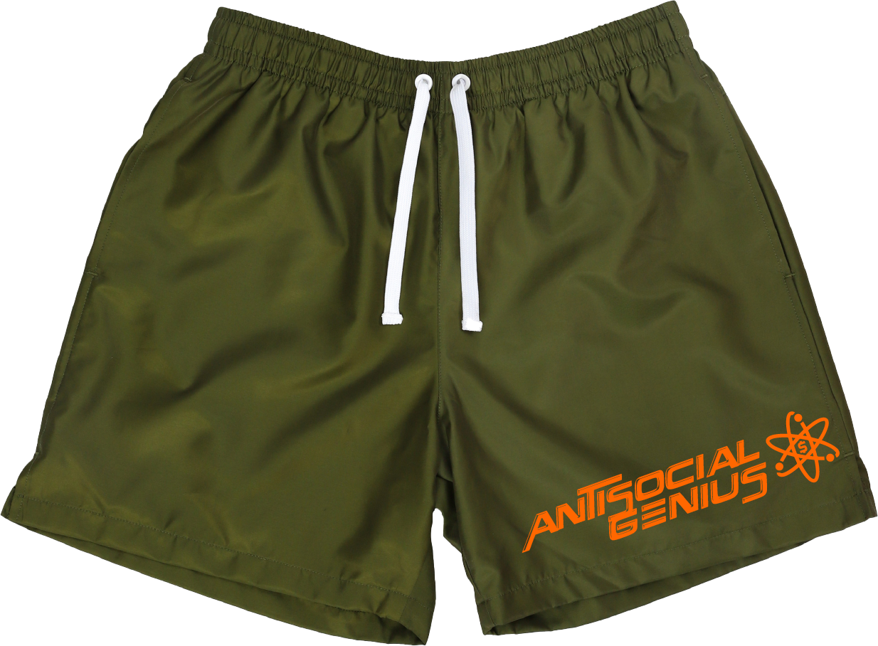 Antisocial Genius Nylon Shorts