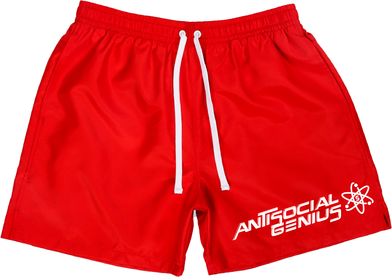 Antisocial Genius Nylon Shorts