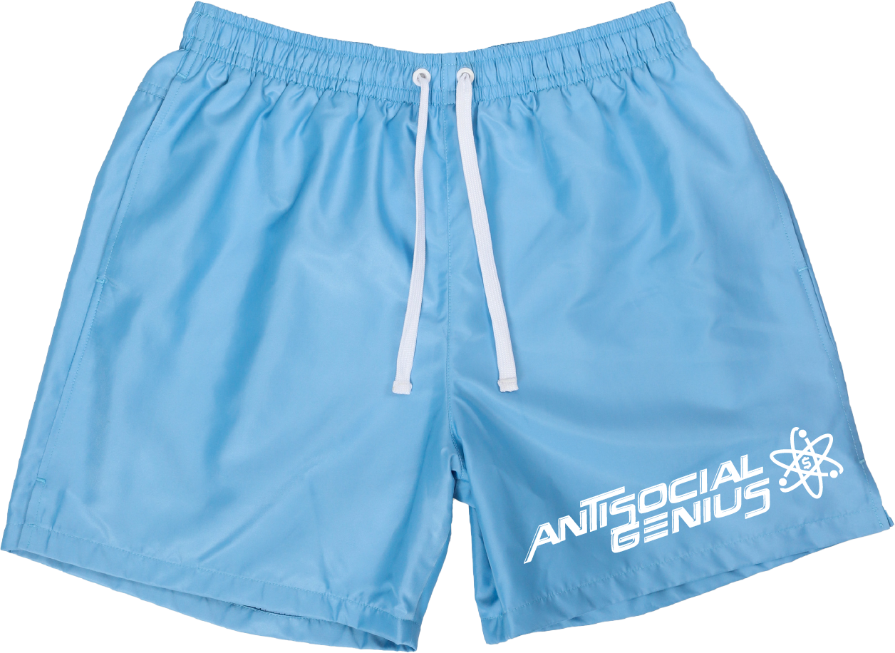 Antisocial Genius Nylon Shorts